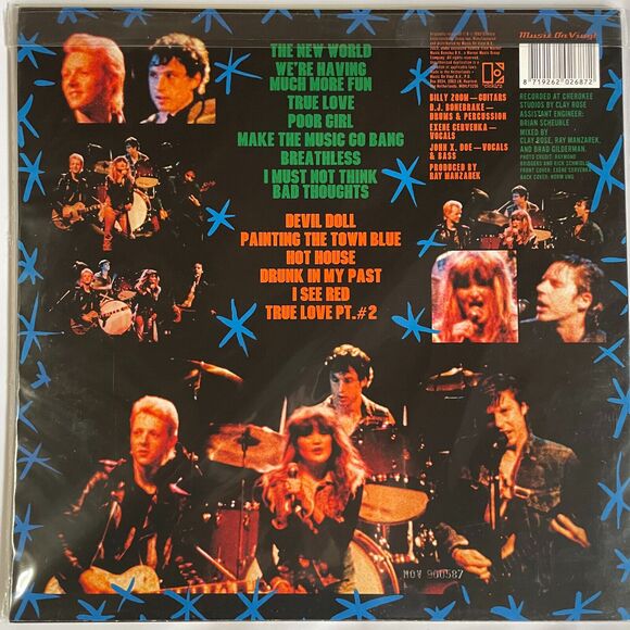 X More Fun In The New World NEW Limited Numbered Blue Vinyl Record 2023 Punk - Picture 3 of 3